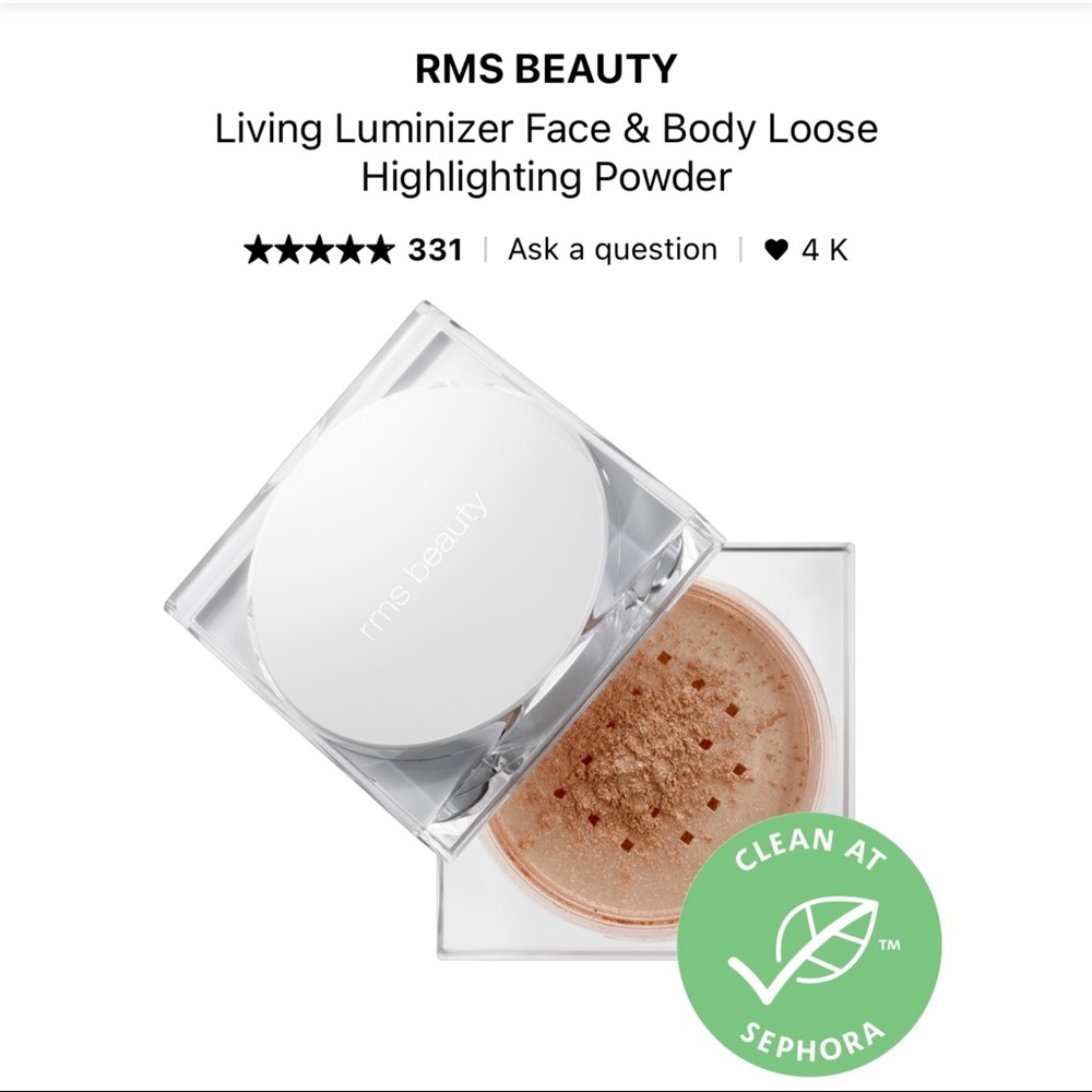 3/$30 🖤 RMS Beauty Living Luminizer Face & Body Loose Highlighting Powder